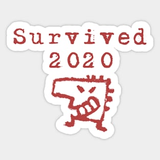 Survivor of the Corona virus 2020 t-shirt Sticker